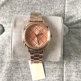 Michael Kors Nia Quartz Rose Gold Dial Rose Gold Steel Strap Watch For Women - MK3990