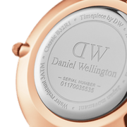 Daniel Wellington Petite Durham White Dial Brown Leather Strap Watch For Women - DW00100172