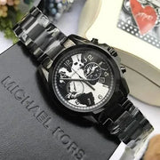 Michael Kors Bradshaw Hungry Black Dial Black Steel Strap Watch for Women - MK6271