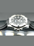 Tag Heuer Aquaracer Automatic Caliber 5 Black Dial Black Rubber Strap Watch for Men - WAY2110.FT8021