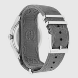 Gucci G Timeless Quartz White Dial Grey NATO Strap Watch For Women - YA1264184