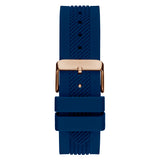 Guess Delta Blue Dial Blue Silicone Strap Watch for Men - GW0051G3