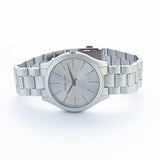 Michael Kors Slim Runway Silver Dial Silver Steel Strap Watch For Women - MK4502