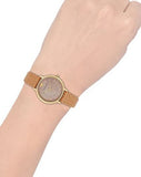 Emporio Armani Kappa Quartz Mother of Pearl Taupe Dial Brown Leather Strap Watch For Men - AR11151