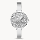 Michael Kors Charley Quartz Crystals Silver Dial Silver Steel Strap Watch For Women - MK4432