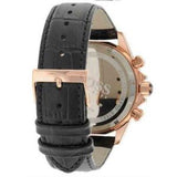 Hugo Boss Ikon Black Dial Black Leather Strap Watch for Men - 1513179