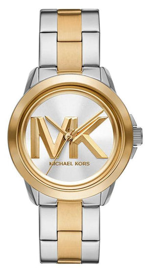 Michael Kors Analog Silver Dial Two Tone Steel Strap Watch For Women - MK7319