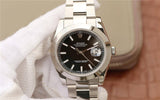 Rolex Datejust 41 Oyster Black Dial Silver Oystersteel Strap Watch for Men - M126300-0011