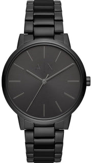 Armani Exchange Cayde Analog Black Dial Black Steel Strap Watch For Men - AX2701