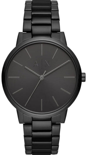 Armani Exchange Cayde Analog Black Dial Black Steel Strap Watch For Men - AX2701