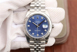 Rolex Datejust 41 Diamonds Blue Dial Oystersteel & White Gold Strap Watch for Men - M126334-0016