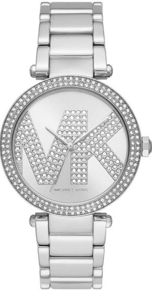 Michael Kors Parker Quartz Silver Dial Silver Steel Strap Watch For Women - MK6658