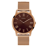 Guess Analog Brown Dial Brown Mesh Bracelet Watch for Men - GW0074G1