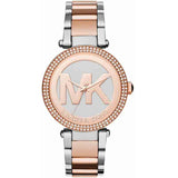 Michael Kors Parker Gold Dial Two Tone Steel Strap Watch for Women - MK6314