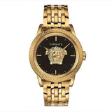 Versace Palazzo Empire Black Dial Gold Steel Strap Watch for Men - VERD00818