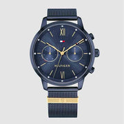 Tommy Hilfiger Blake Quartz Blue Dial Blue Mesh Bracelet Watch for Men - 1782305