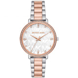 Michael Kors Pyper Quartz White Dial Two Tone Steel Strap Watch For Women - MK4667