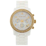 Michael Kors Runway White Dial White Steel Strap Watch for Women - MK5237