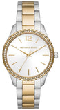 Michael Kors Layton Quartz Silver Dial Two Tone Steel Strap Watch For Women - MK6899