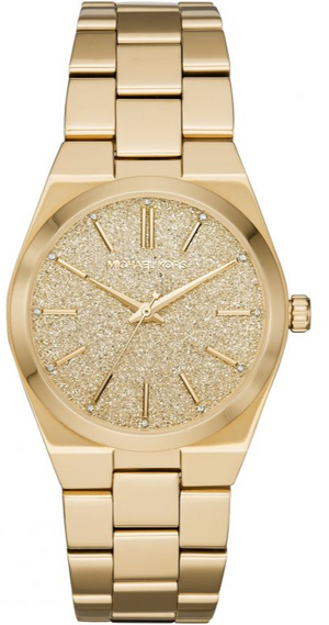 Michael Kors Channing Quartz Gold Dial Gold Steel Strap Watch For Women - MK6623