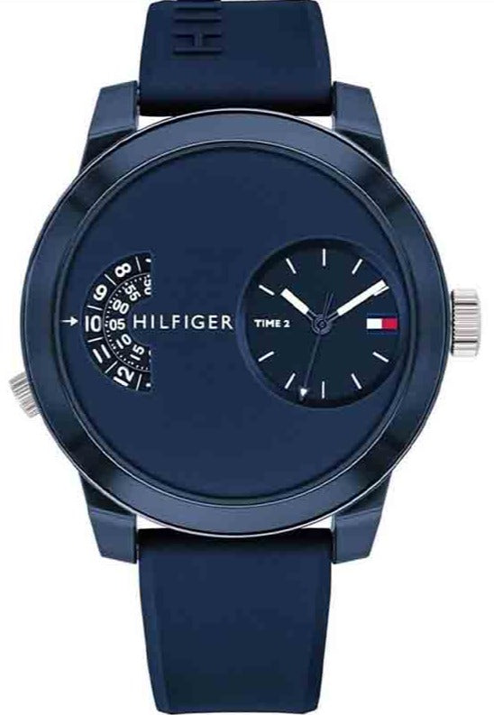 Tommy hilfiger watch 2024 blue rubber strap