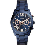 Fossil Perfect Boyfriend Multifunction Blue Dial Blue Steel Strap Watch for Women - ES4093