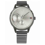 Tommy Hilfiger Quartz Silver Dial Grey Steel Strap Watch for Women - 1782062