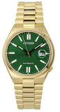 Citizen Tsuyosa Automatic Green Dial Gold Steel Strap Watch For Men - NJ0152-51X