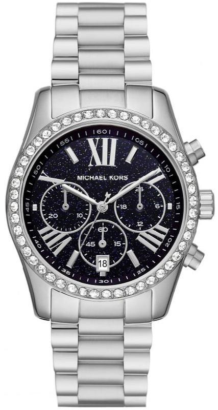 Michael Kors Runway 45mm Silver/Black Stainless Steel Case