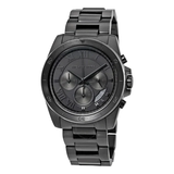 Michael Kors Alek Oversized Black Dial Black Steel Strap Watch For Men - MK8900