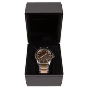 Emporio Armani Diver Quartz Brown Dial Two Tone Steel Strap Watch For Men - AR11340