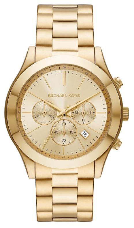 Watch Rose Reloj Michael Kors Slim Runway Correa De Acero Dorado
