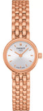 Tissot T Lady Lovely Silver Dial Rose Gold Steel Strap Watch For Women - T058.009.33.031.01