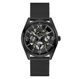 Guess Analog Multifunction Black Dial Black Mesh Bracelet Watch for Men - GW0368G3