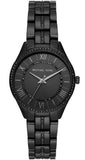 Michael Kors Lauryn Quartz Black Dial Black Steel Strap Watch For Women - MK4337