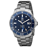 Tag Heuer Aquaracer Caliber 5 Automatic Blue Dial Silver Steel Strap Watch for Men - WAN2111.BA0822