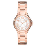 Michael Kors Camille Quartz White Dial Rose Gold Steel Strap Watch For Women - MK7256