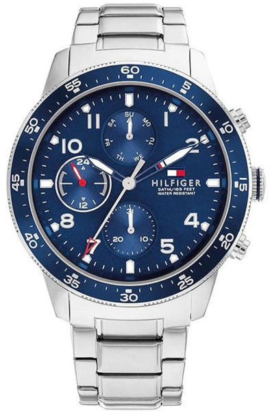 Tommy Hilfiger Jimmy Chronograph Quartz Blue Dial Silver Steel