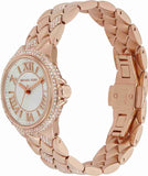 Michael Kors Camille Analog Silver Dial Rose Gold Steel Strap Watch for Women - MK4810