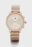 Tommy Hilfiger Blake Quartz Gold Dial Gold Mesh Bracelet Watch for Women - 1782303