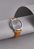 Hugo Boss Spirit Grey Dial Brown Leather Strap Watch for Men - 1513691
