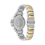 Hugo Boss Signature Silver Dial Two Tone Steel Strap Watch for Women - 1502568