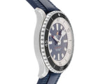 Breitling Superocean Automatic 44 Blue Dial Blue Rubber Strap Watch for Men - A17376211C1S1