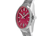 Tag Heuer Carrera Date Automatic 18K Pink Dial Silver Steel Strap Watch for Women - WBN2313.BA0001