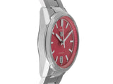 Tag Heuer Carrera Date Automatic 18K Pink Dial Silver Steel Strap Watch for Women - WBN2313.BA0001