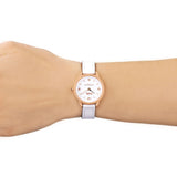 Coach Delancey White Dial White Leather Strap Watch for Women - 14502790