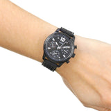 Guess Marina Chronograph Black Dial Black Rubber Strap Watch for Women - W1025L3