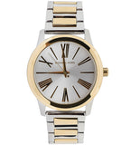 Michael Kors Hartman Quartz White Dial Two Tone Steel Strap Watch For Women - MK3521