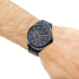 Tommy Hilfiger Shawn Quartz Blue Dial Blue Steel Strap Watch for Men - 1791618