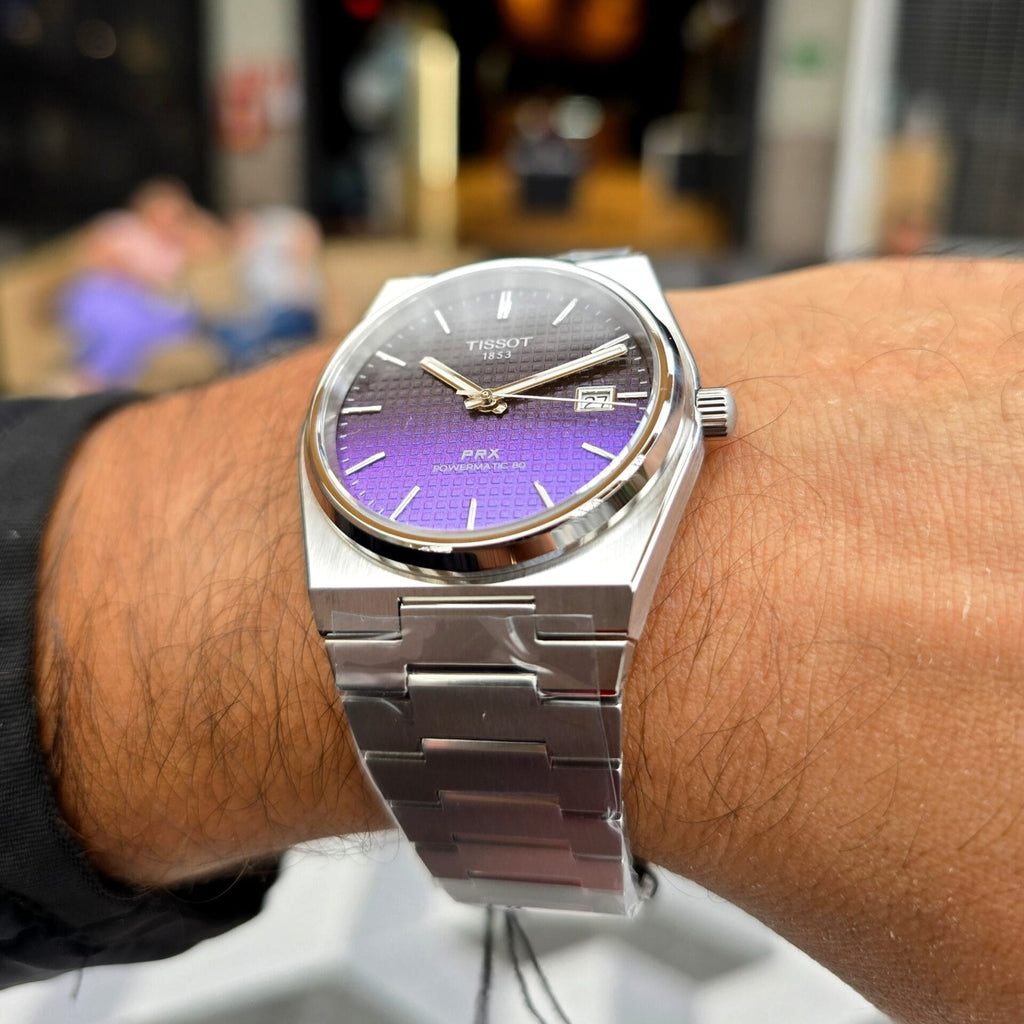 Tissot Powermatic 80 Automatic Gradient Blue Dial Silver
